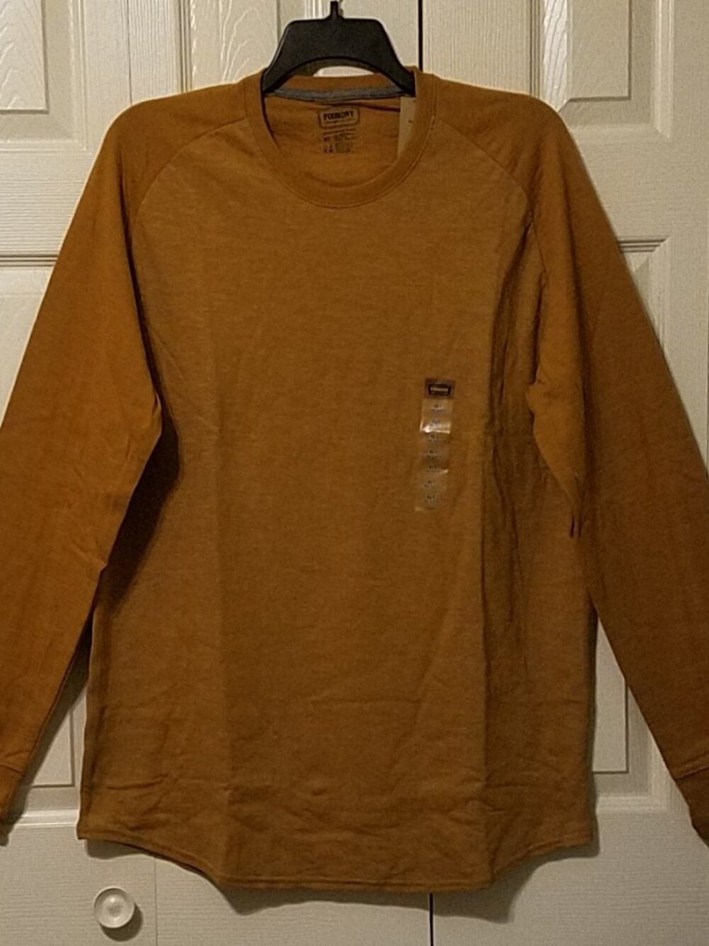 THE FOUNDRY SUPPLY CO. Big & Tall Mens Crew Neck T- Shirt Gold XLT